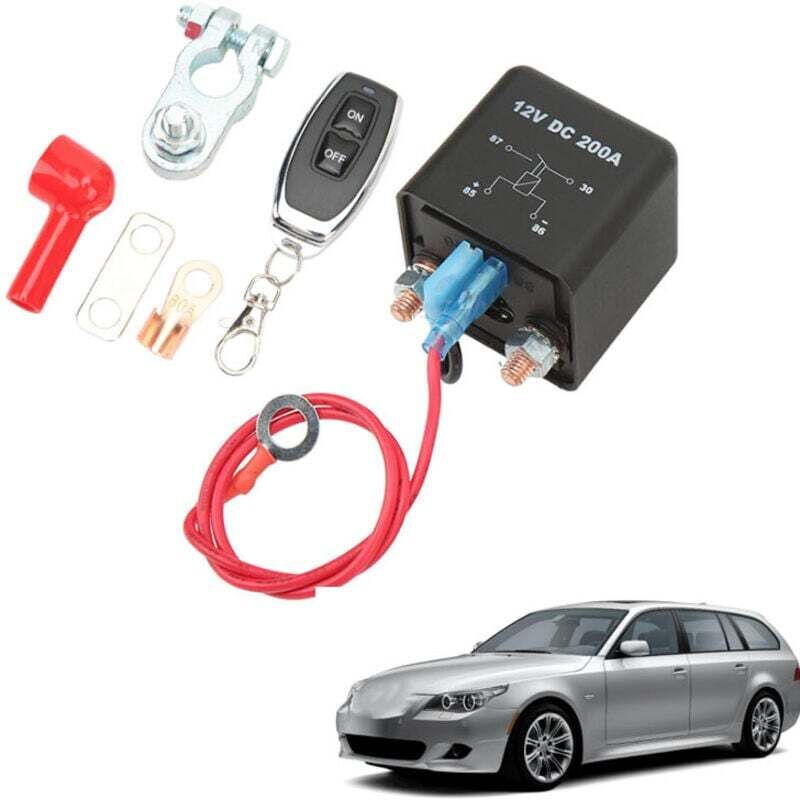 Dc 12V 200A Autobatterie-Trennschalter Relais Cut Off Isolator Kill Switch Diebstahlsicherung mit Fernbedienung für Automobile