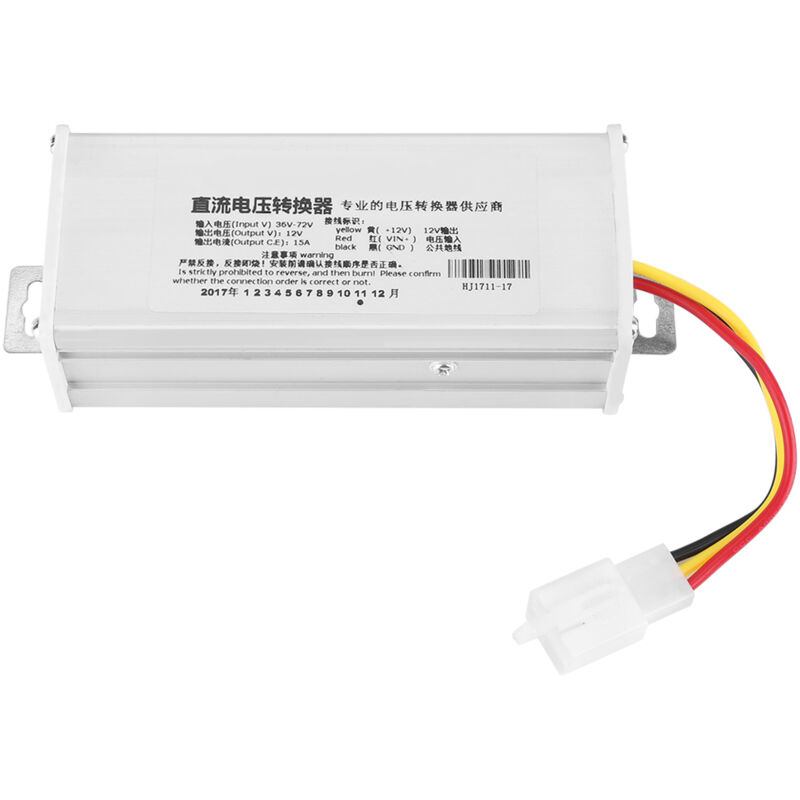 DC 36-72V auf 12V 15A 180W Konverteradapter für Elektroroller-Akkus