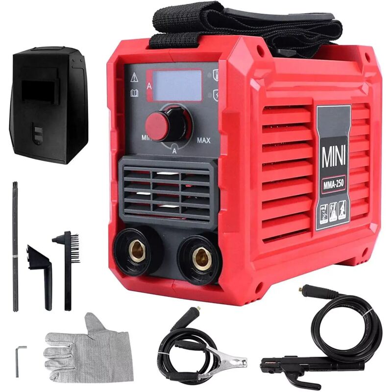 DC-Inverter-Schweißgerät – Schweißgerät – 250 MMA – 220 V, einstellbare Intensität bis 250 A, für Schweiß- und Elektroarbeiten