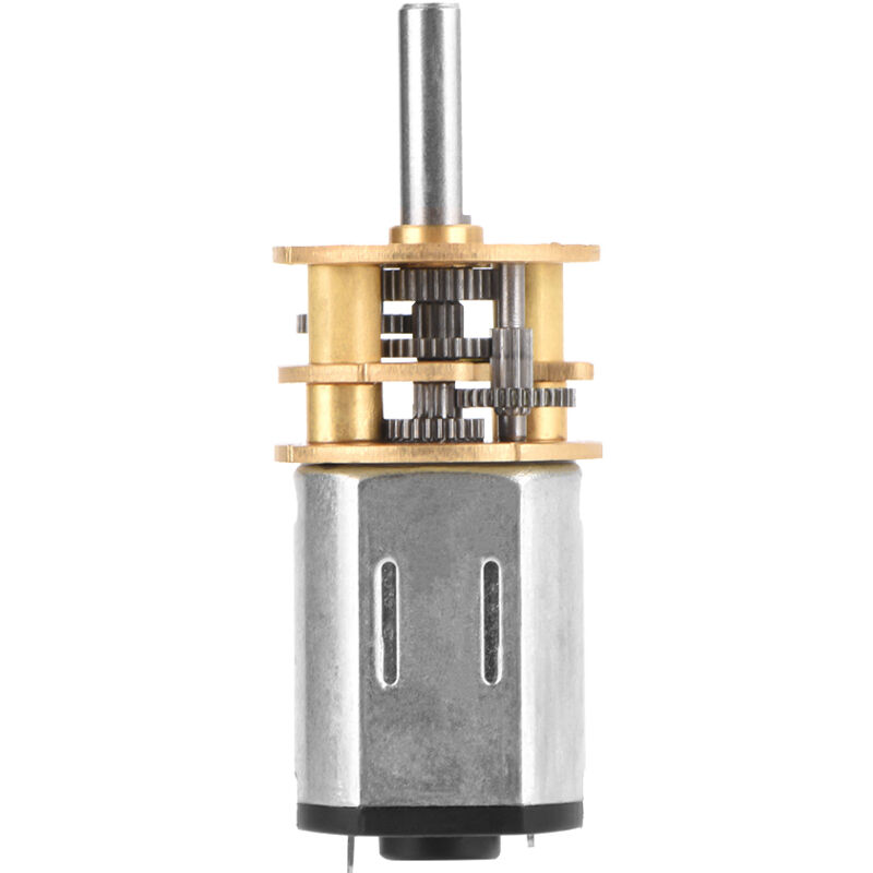 DC6V/12V GA13N20 Elektromotor mit Getriebe für Modellautos/Roboter/DIY-Projekte (12V 60RPM)
