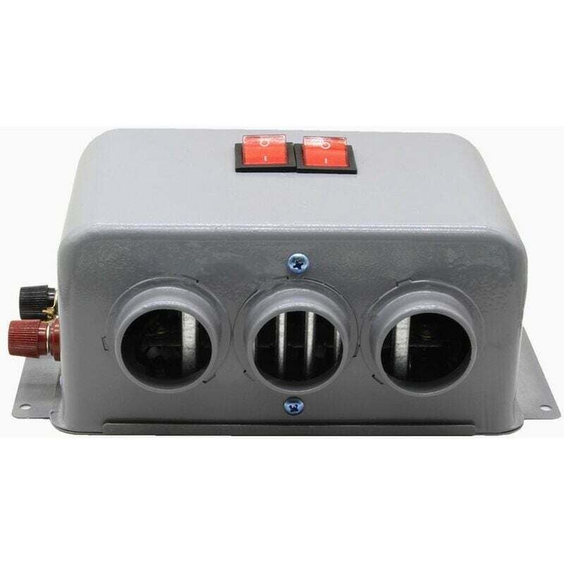 DEBUNS 800 W 12 V Autoheizung Kompakte Autoheizung 3 Löcher Winter Schnelle Heizung Heizung Abtauung Geräuscharm