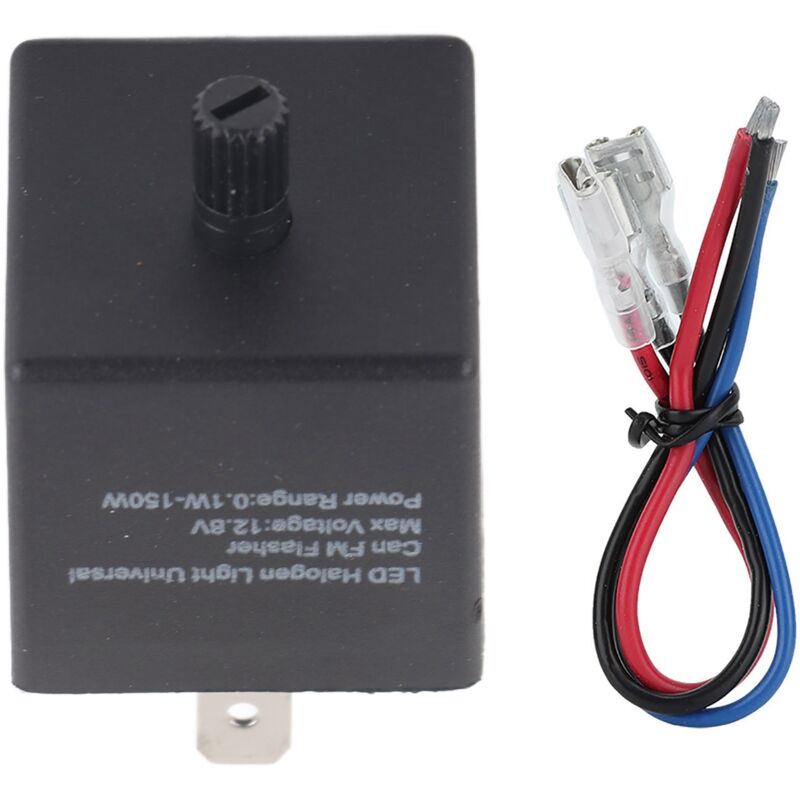 Decdeal LED-Flasher-Blinker, 12V 24V Relais, langlebiges 3-PIN-Ersatz-Zubehör-Autoteile für Motorrad-Automobil