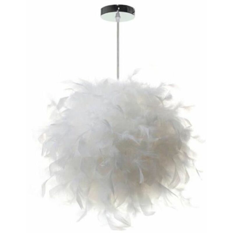 Decken-Pendelleuchte Moderne Kronleuchter-Leuchte Wohnzimmer-Deckenleuchte Wohnzimmer-Feder-hängender Kronleuchter Deko-Feder-Lampe