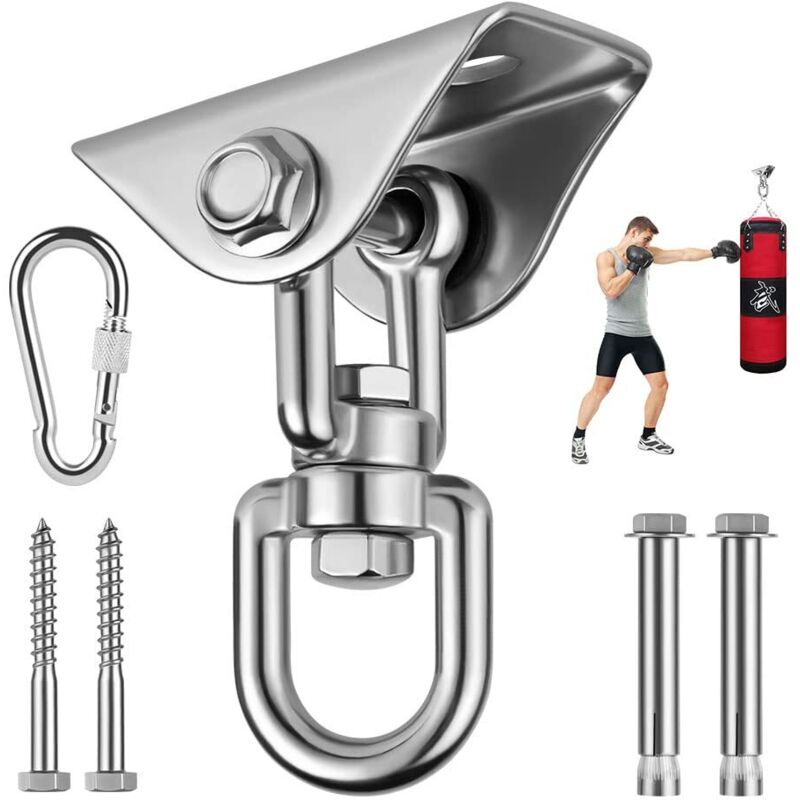 Deckenhaken, Boxsackaufhänger, Deckenmontage-Wandhaken aus Edelstahl 304 für Hängematte, Hängesessel, Boxsack, Schaukel, Yoga