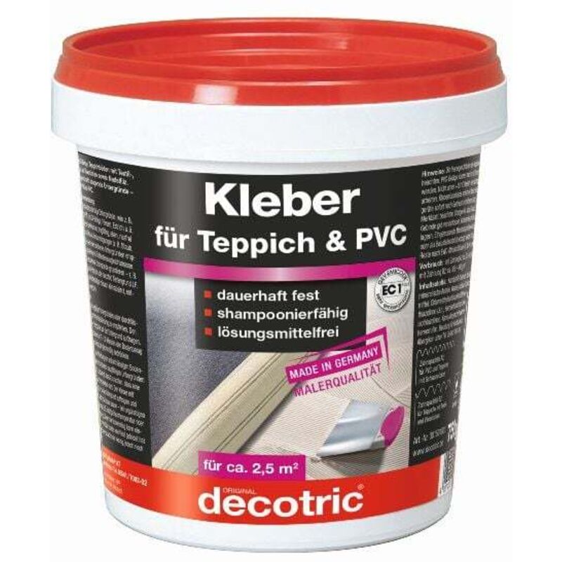 Kleber für Teppich und pvc 750 g Teppich- & PVC-Kleber - Decotric