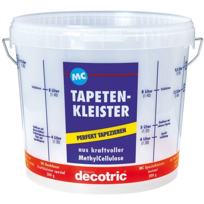 Decotric - Kleistereimer Tapeziereimer 10 l für Tapeten Tapetenkleister