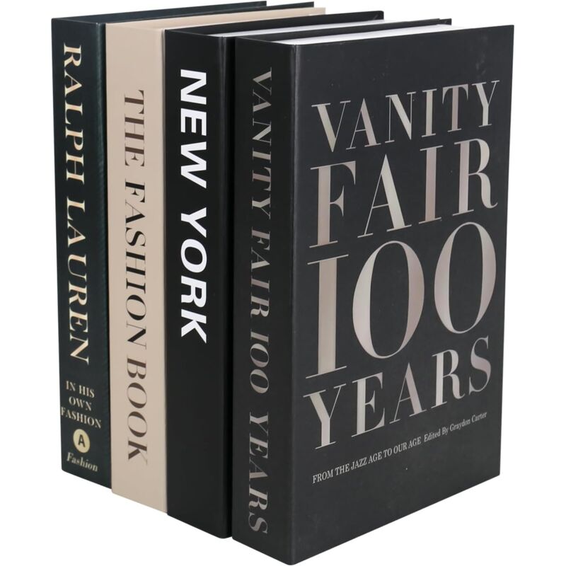 Dekorative Bücher für die Wohnungseinrichtung, modische Deko-Bücher, Deko-Objekte in Stapeloptik, Aufbewahrungsbox für die Wohnungseinrichtung,