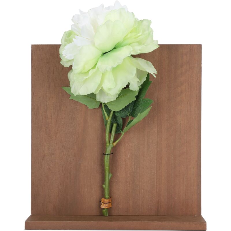 Dekorative Kunstblumen zum Aufhängen an einem Holzbrett für die Wohnzimmer-/Schlafzimmerwand