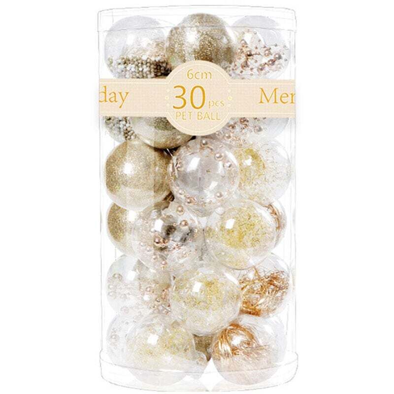 Dekorative Weihnachtskugeln mit zarten Plüschverzierungen