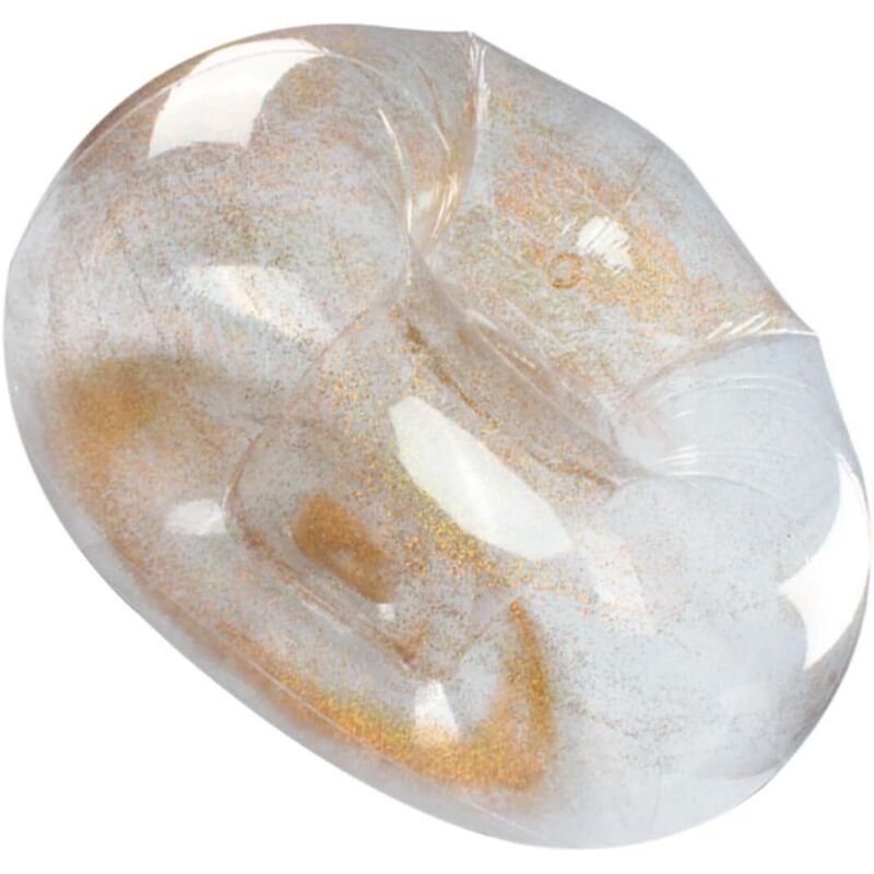 Dekorativer aufblasbarer Sitzsack mit goldenen Pailletten für Erwachsene, für drinnen und draußen, für Reisen, Loungesessel