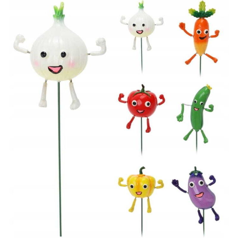 Deko Gartenzaun Gemüse bunt Deko 68,5 cm