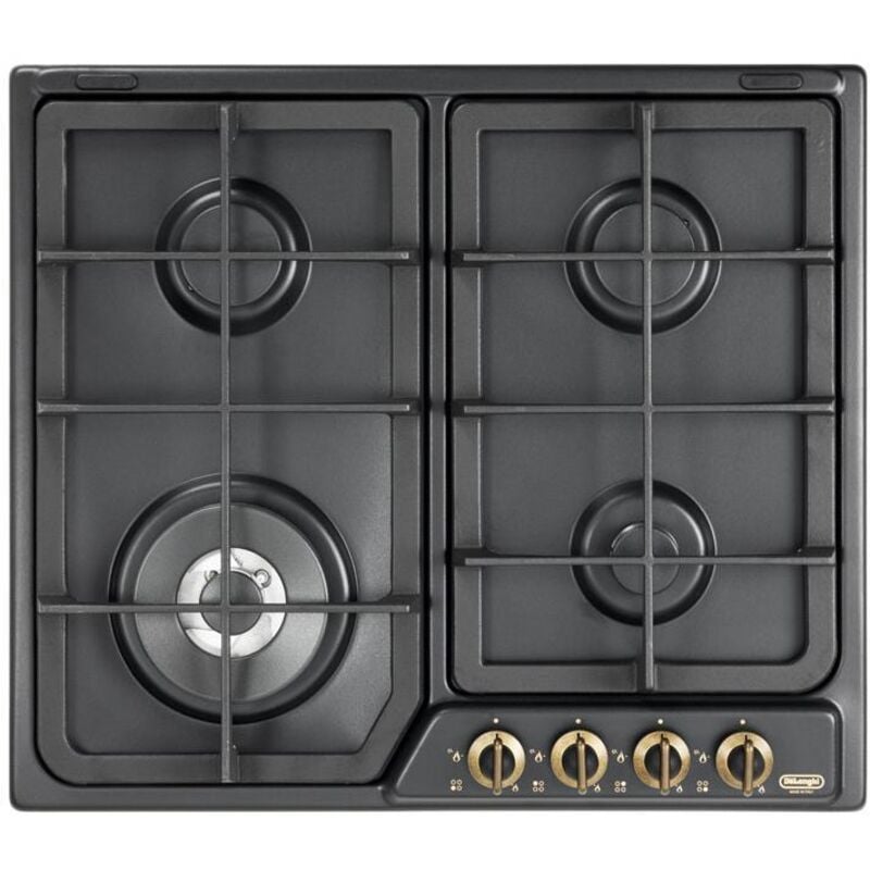 DeLonghi ANF 46 PRO Kochfeld Anthrazit Built-in (placement) Gaskochfeld 4 Zone(n)