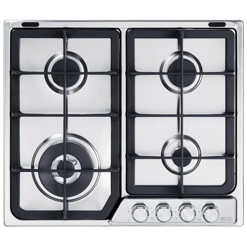 De'Longhi PFI 46 GH Einbau-Gasherd, Edelstahl, 60 cm, 4 Brenner