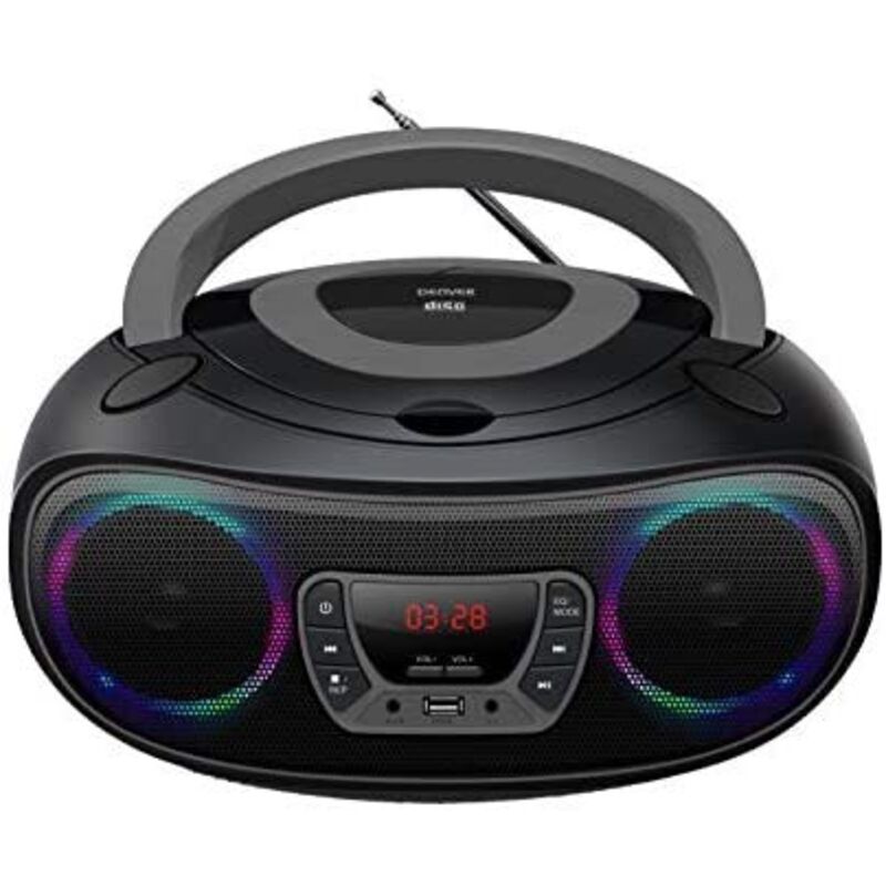 Electronics TCL-212BT grey CD-Player Tragbarer CD-Player Schwarz, Grau - CD-Laufwerk (4 w, fm, Extern, Tragbarer CD-Player, Schwarz, Grau, 3,5 mm)