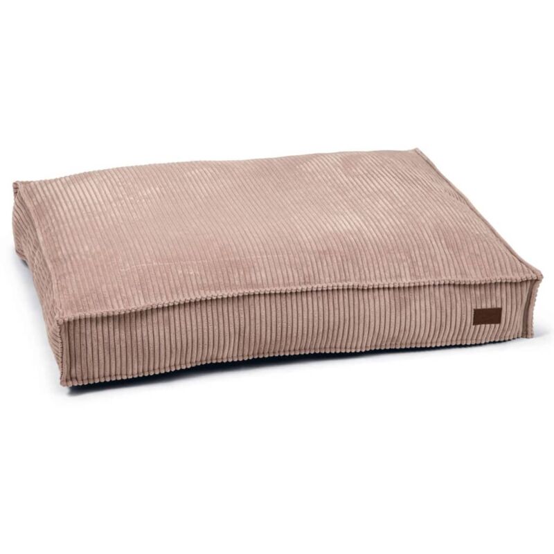 Prolenta Premium Hundekissen Gerippt 100x70x15 cm Rosa