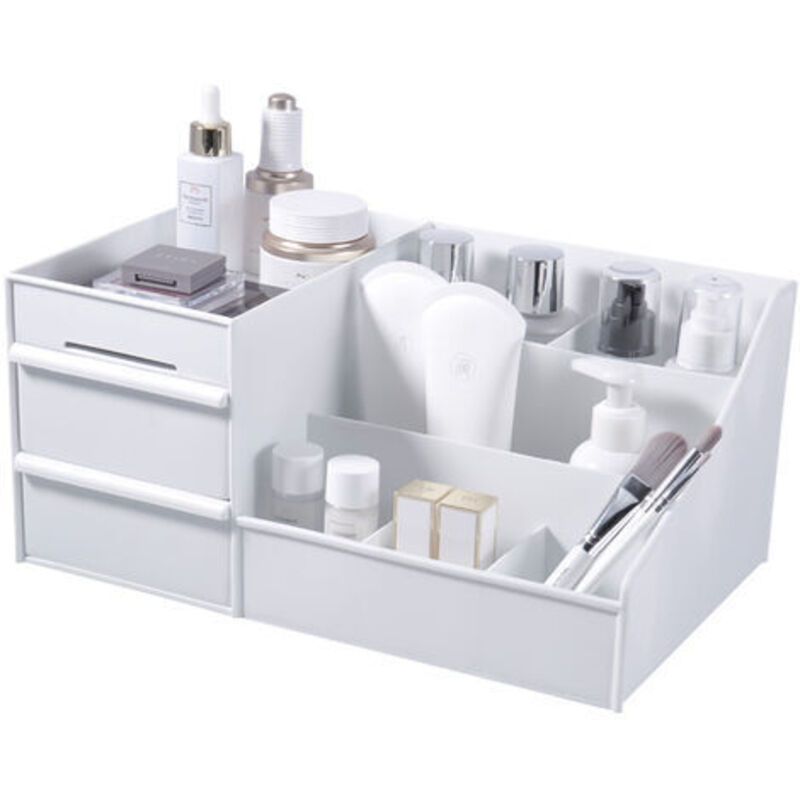 Tigrezy - Desktop-Make-up-Organizer mit Schubladen, Kosmetik-Aufbewahrungstruhe, Büro-Schreibtisch-Organizer, Büro-Schreibwaren-Aufbewahrungsbox,