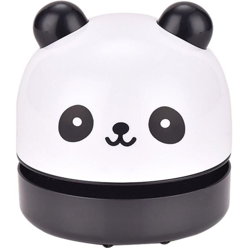 Desktop-Staubsauger, tragbarer Eck-Desktop-Staubsauger, niedlicher Mini-Staubsauger, Staubkehrmaschine, elektrische Saugmaschine für Studenten (Panda)