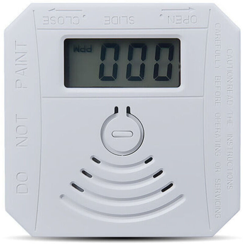 Tigrezy Gasmelder, Kombinierter Kohlenmonoxid-Rauchmelder, batteriebetriebener CO-Rauchmelder mit LED-Anzeige, Blinklicht, akustischem Alarm und