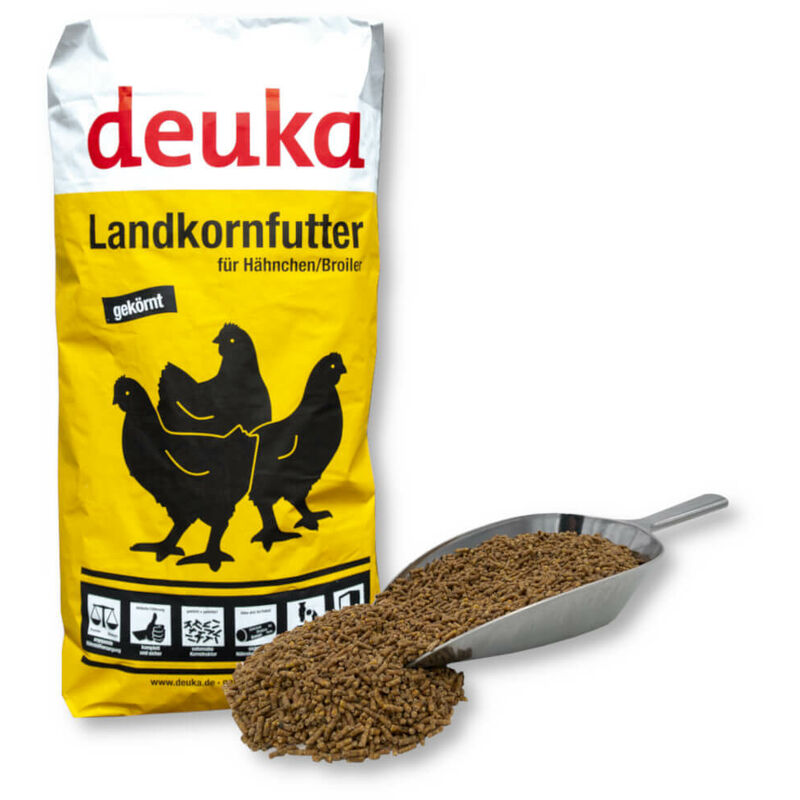 Hähnchen Mastfutter Landkornmast 25 kg Geflügelfutter Hühnerfutter - Deuka