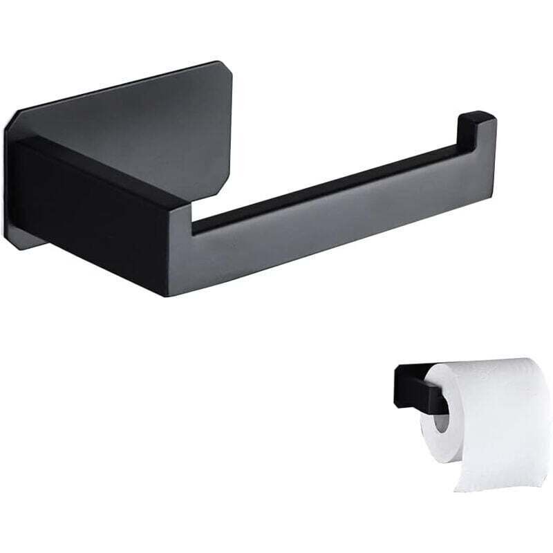 Devidoir Papier Toilette Acier Inoxydable Derouleur Papier Toilette Mural Original Sans Percage Noir Porte Papier Toilette Adhesif 3M Pour Dekoration