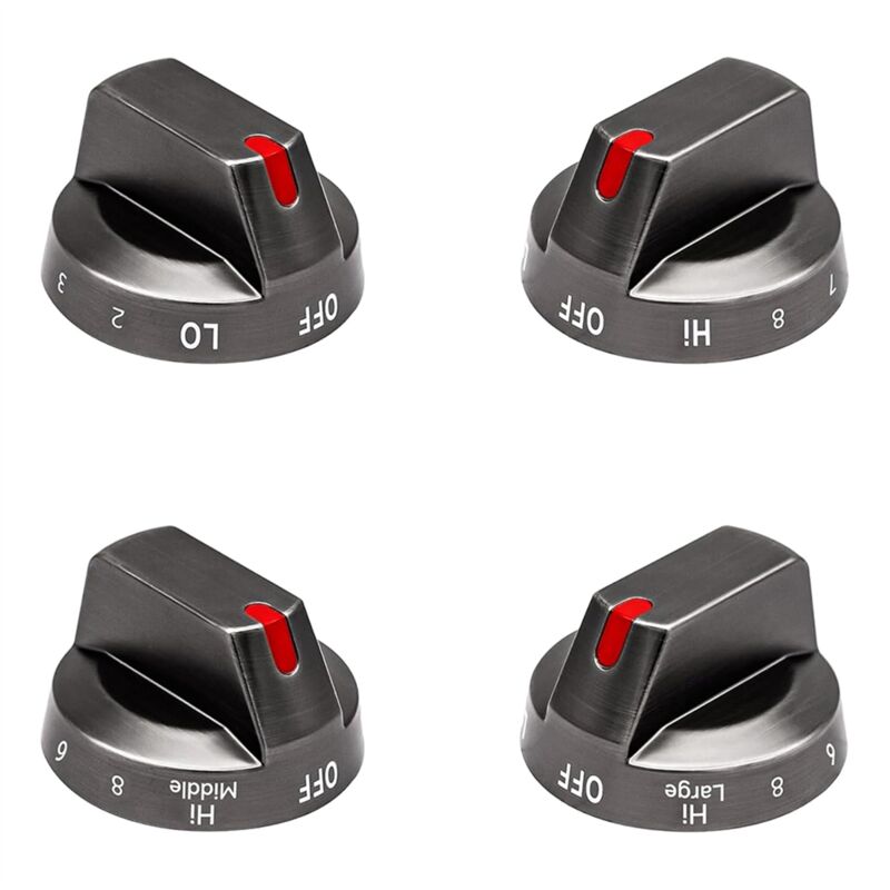 DG94-03500V/W für Elektroherd-Ersatz (4 Stück), Schwarz