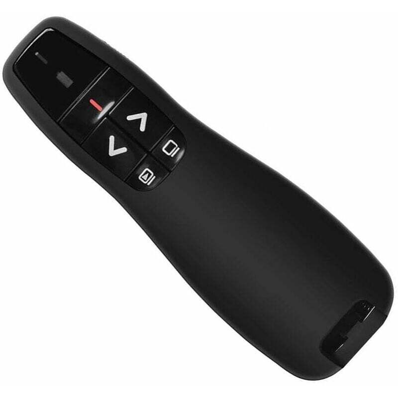 DGF-23N Powerpoint-Laserpointer-Präsentationsfernbedienung, 2,4 GHz Wireless Presenter, USB-Präsentationsklicker mit großer Reichweite,