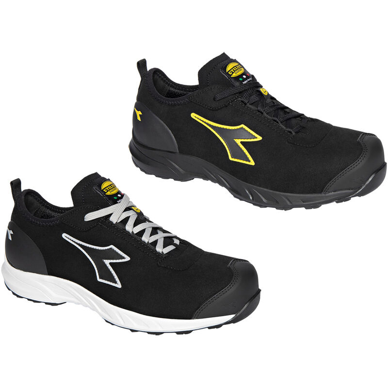 Diadora Fly Litebase Low S3 HRO SRC ESD flache Sicherheitsschuhe - 38 EU - Schwarze