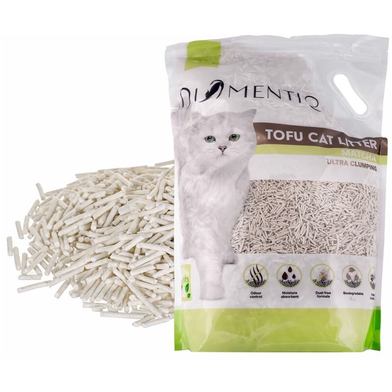 DIAMENTIQ Klumpendes Tofu-Katzenstreu 4 kg MATCHA