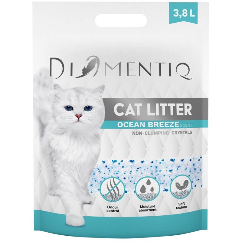 DIAMENTIQ Ocean Breeze nicht klumpendes Katzenstreu, 38 l
