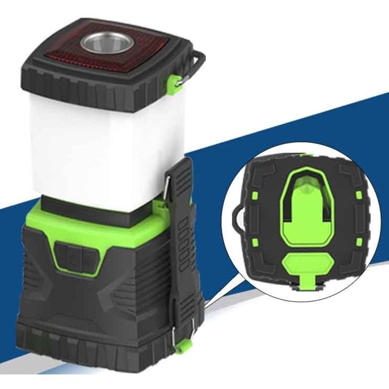 Die LED Camping Laterne, Leistungsstarke Campinglampe 1000lm, Helligkeit einstellbar, Wasserdichte Campingbeleuchtung, für Camping, Biwak, Angeln,