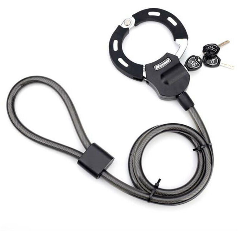 Diebstahlsichere Handschellen – Ideal für Fahrräder, Roller und Kinderwagen, Unisex, Erwachsene, Schwarz, 9 Glieder