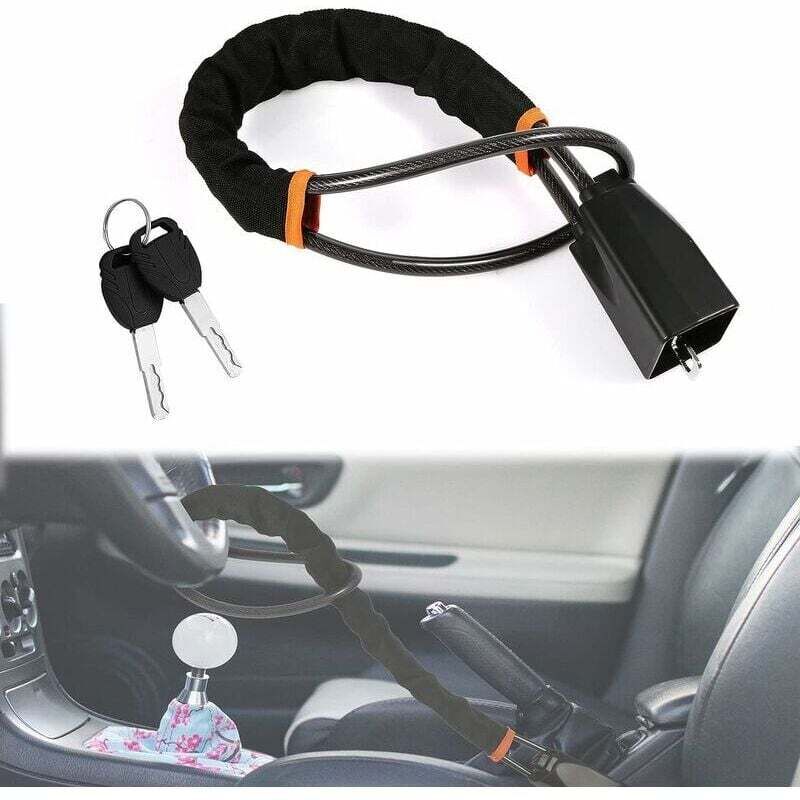 Diebstahlsicheres Lenkradschloss, Lenkrad-Diebstahlsicherung mit 2 Schlüsseln, Lenkrad-Diebstahlsicherung für die Fahrzeugsicherheit, geeignet für