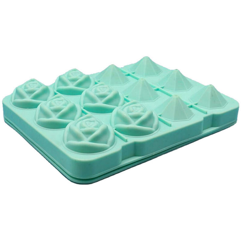Diese 3D-Eismaschine in Rosenform, die diamant- und blütenförmige Eiswürfel herstellen kann, sowie diese Eishockeymaschine aus Silikon eignen sich