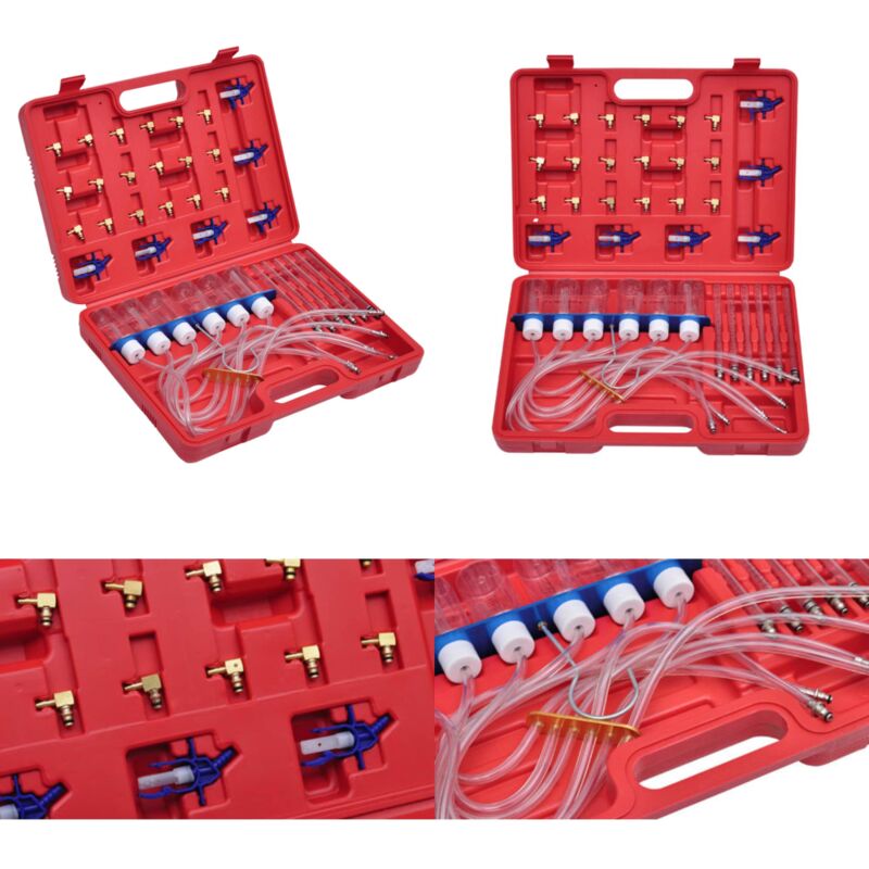 Vidaxl - Diesel-Durchflussmesser und Adaptersatz - Diesel-Durchflussmesser - Kraftstoffeinspritzung - Diagnosewerkzeug - Injektorprüfung