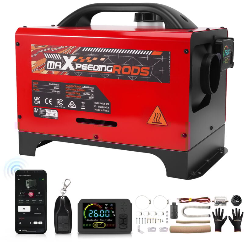 Diesel Luftheizung 8000W Standheizung mit Bluetooth App Steuerung+ Batterie start