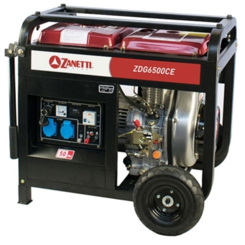 Diesel-Stromerzeuger 9.6hp 10 lt. ZANETTI ZDG6500CEV Elektrostart