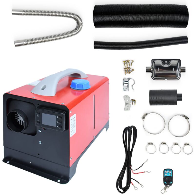 Dieselheizung 12V Standheizung Diesel Lufterhitzer 8KW Air Diesel Heizung mit LCD-Bildschirm & Fernbedienung & Griffschalter Luft Dieselheizung für