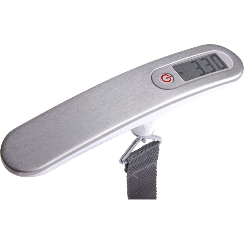 Digitale Kranwaage/Gepäckwaage/Fischwaage/Reisegepäckwaage/Personenwaage mit Wiegefunktion, Tragegurt, LCD-Display, max. 50 kg, 10 g Genauigkeit,