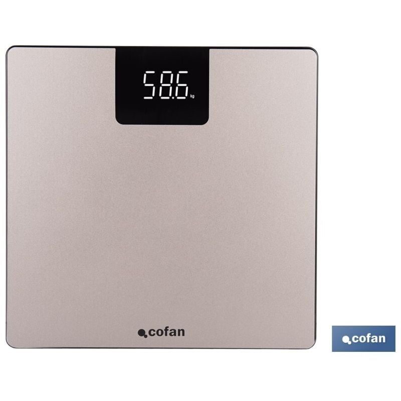 Digitale Personenwaage mit LED-Anzeige aus gehärtetem Glas und Edelstahl (Maximalgewicht 180kg)