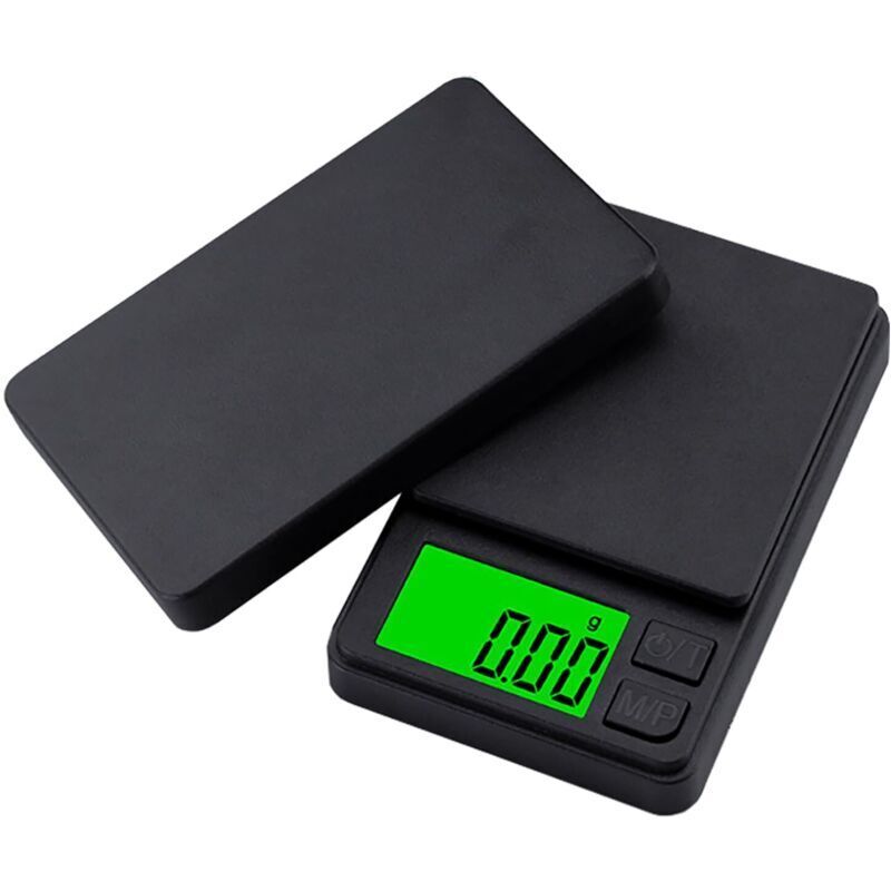 Digitale Präzisionswaage 0,01 g/1000 g, tragbar, für Schmuck, multifunktional, mit LCD-Display, für Zutaten, Küche, Schmuck, schwarz