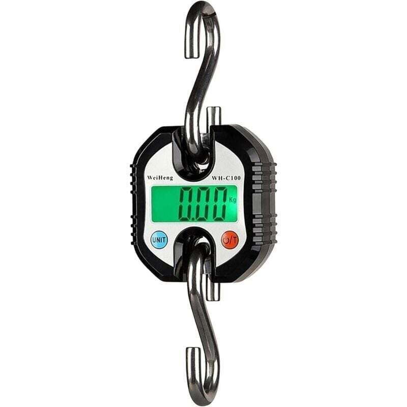 Digitale Waage, Hakenwaage, tragbare Mini-Hängewaage mit LCD-Bildschirm, elektronische Waage bis 150 kg, Hängehakenwaage, Dynamometer, LCD-Hakenwaage