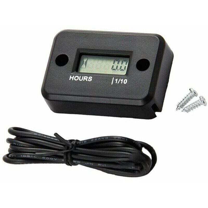 Digitaler Betriebsstundenzähler mit LCD-Display für XU, Quad, Motorrad, Schneemobil, Motocross, Pitbike, Rasenmäher, Traktor, LKW - KZQ