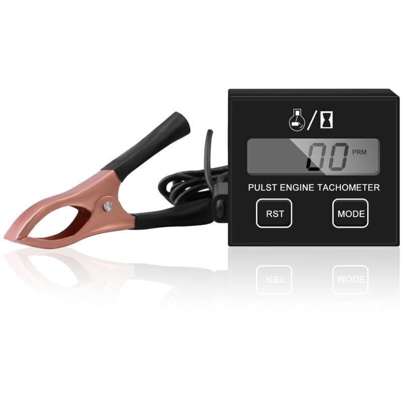 Digitaler Drehzahlmesser für Kettensägen, kleiner induktiver Drehzahlmesser, wasserdichter Motordrehzahlmesser, Drehzahlmesser für