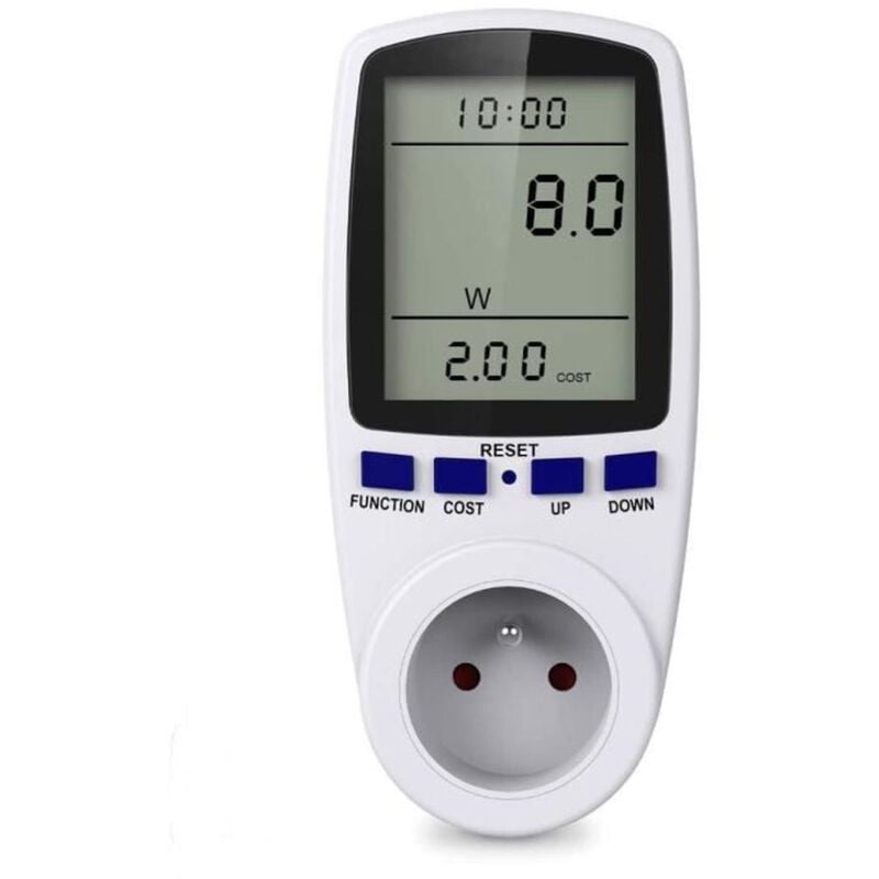 Digitaler Energiezählerstecker, Stromverbrauchsstecker zur Überwachung des Energieverbrauchs von Großgeräten