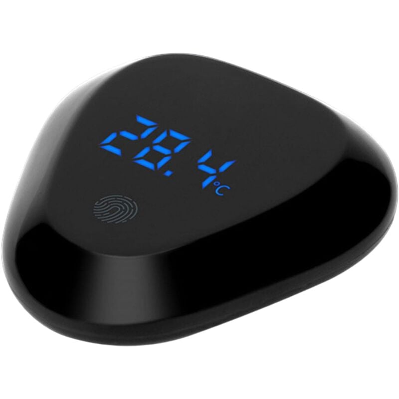 Digitales Aquarium-Thermometer, kabelloses Touchscreen-Aquarium-Thermometer, genaues LED-Display-Thermometer mit Aufkleber für Zuhause, Aquarium,