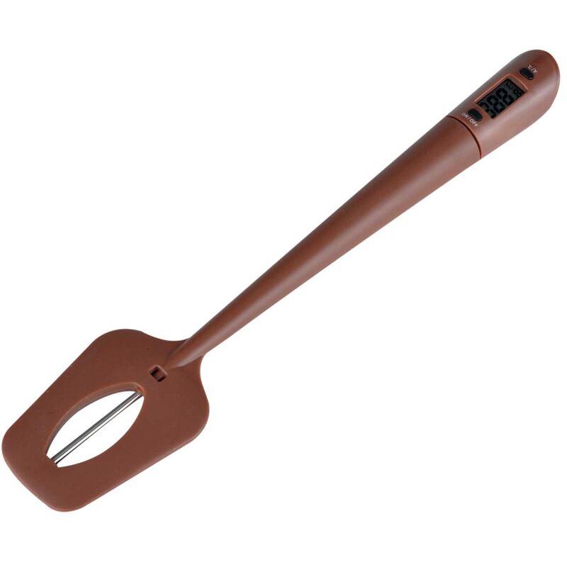 Digitales Spatel-Thermometer für Süßigkeiten, sofort ablesbares Fleisch- und Süßigkeiten-Thermometer, Temperaturmesser und Rührer in einem Produkt,