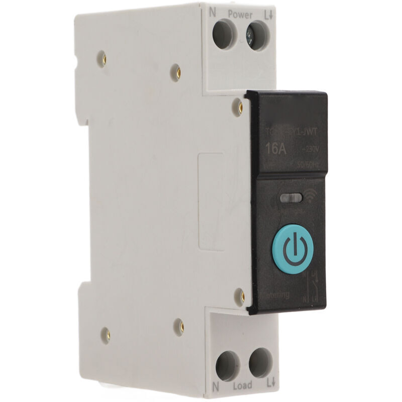 DIN-Schienen-Leistungsschalter, intelligenter WLAN-Schalter, Fernbedienung per Mobiltelefon, 3 Synchronisationsmodi, für Haushaltsgeräte, 16 A