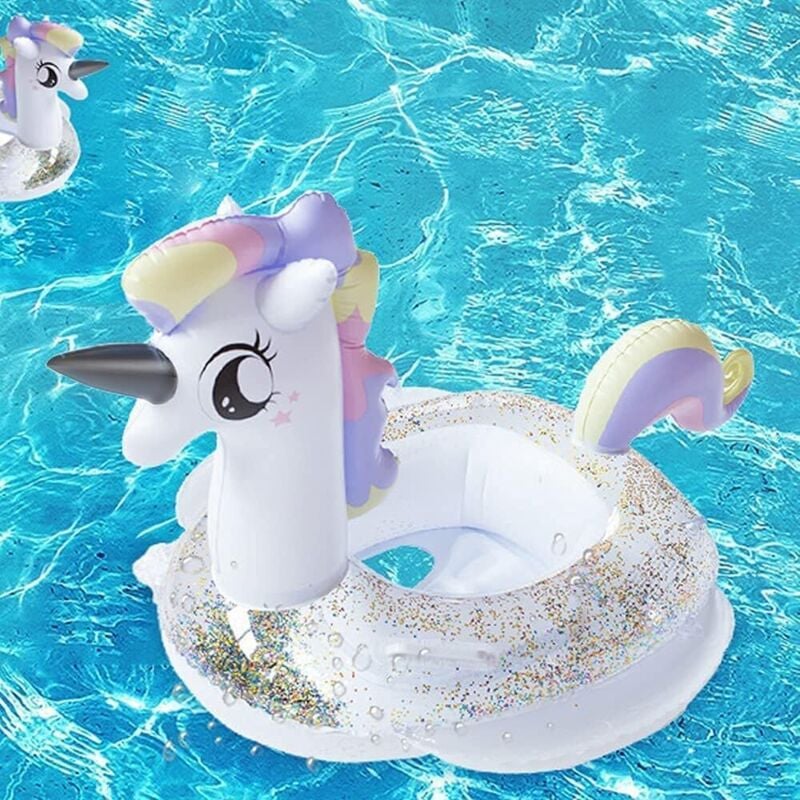 Dinosaurier Meerjungfrau Einhorn Flamingo Baby Boje, Baby Schwimmring, schwimmender Baby Schwimmring mit Sitz, Schwimmbad Schwimmer geeignet für Babys