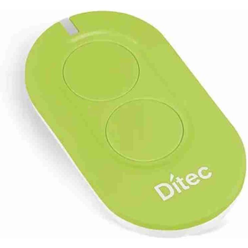 Ditec - Code ZEN2G Funksender 433 MHz Rolling Code 2 Funktionen. Möglichkeit der Konfiguration im aes 128-Modus. Farbe: Grün