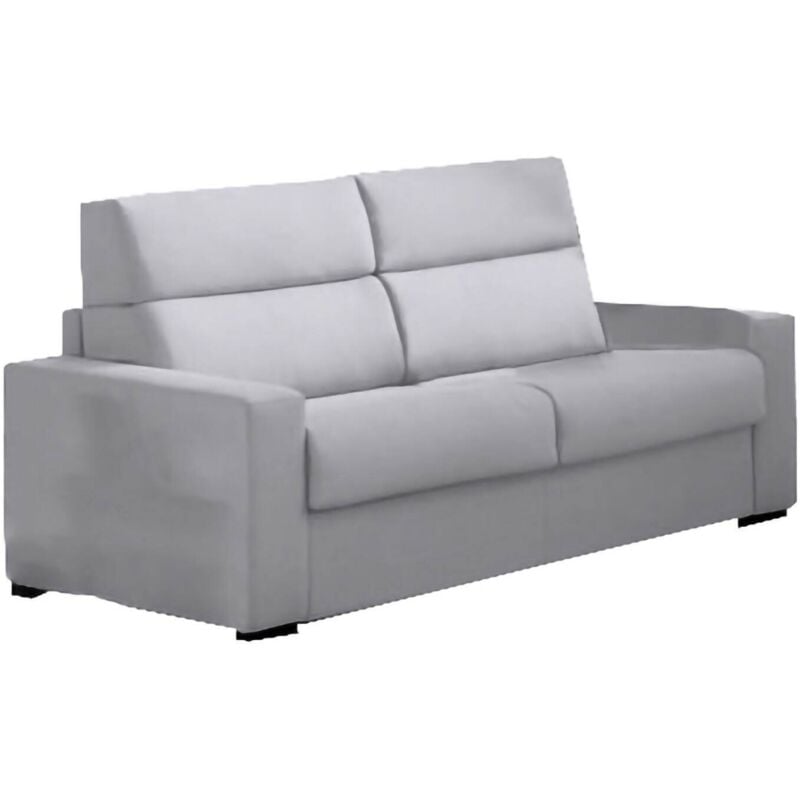 2-Sitzer Schlafsofa Onorina, Schlafsofa fürs Wohnzimmer, gepolstert, abnehmbar, 100 % Made in Italy-Qualität, 180x95 h100 cm, Grau - Dmora
